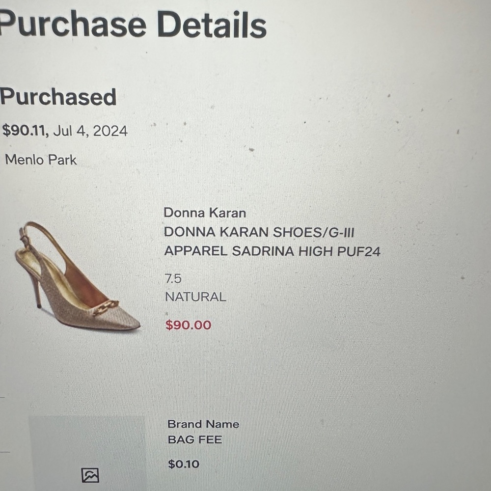 Donna Karan Gold High Heel Shoes